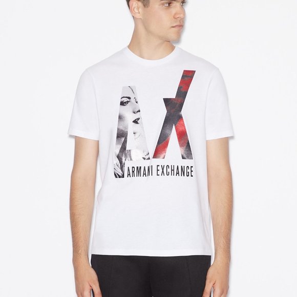 ARMANI EXCHANGE BIG LOGO T-SHIRT (NWT) MULTI SIZES - Picture 1 of 6